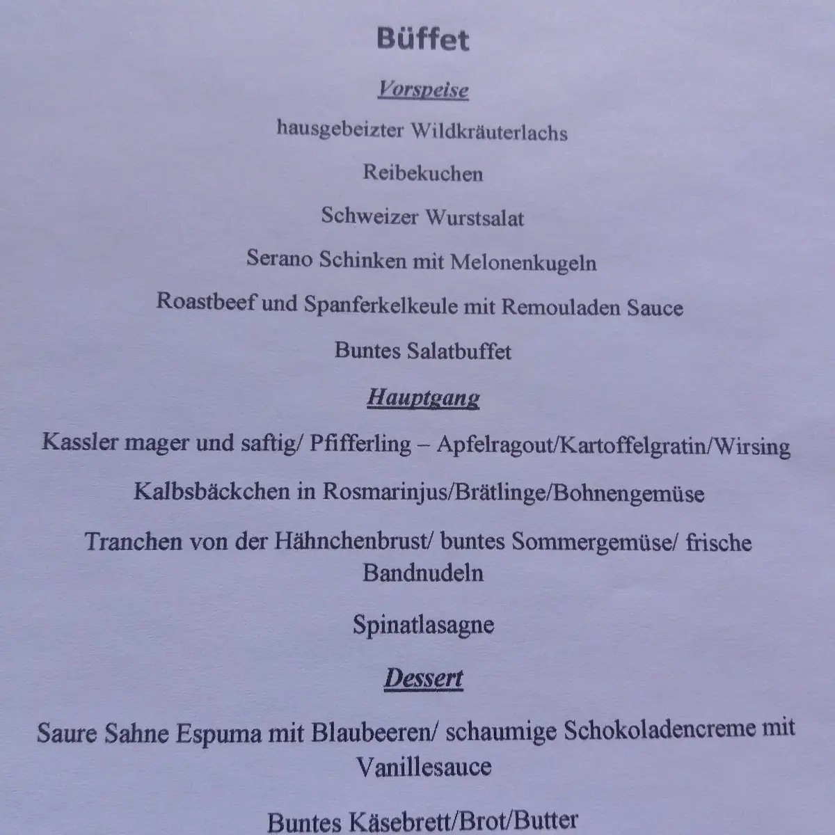 Speisekarte photo 3