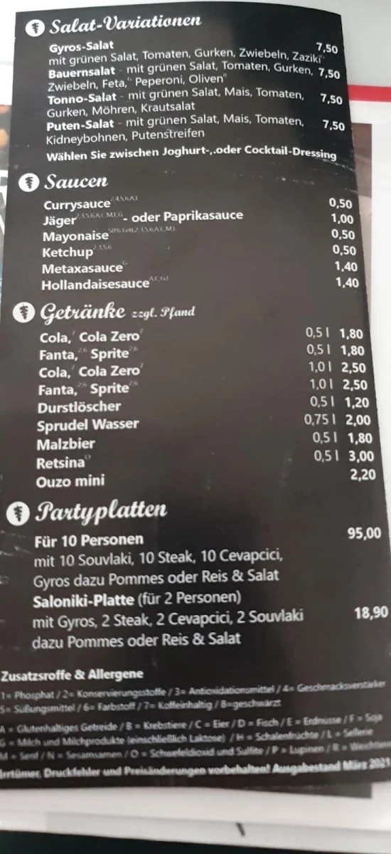 Speisekarte photo 2