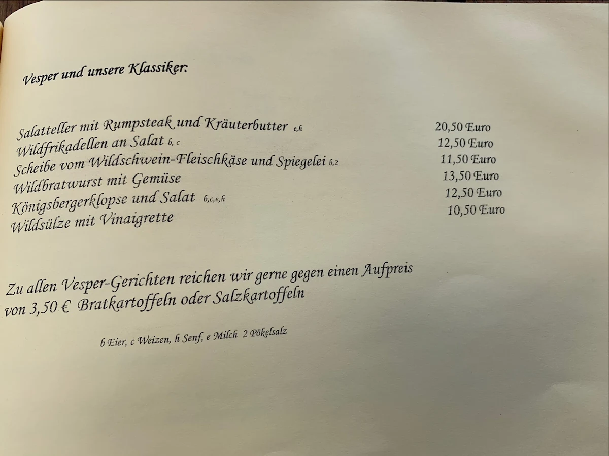 Speisekarte photo 1