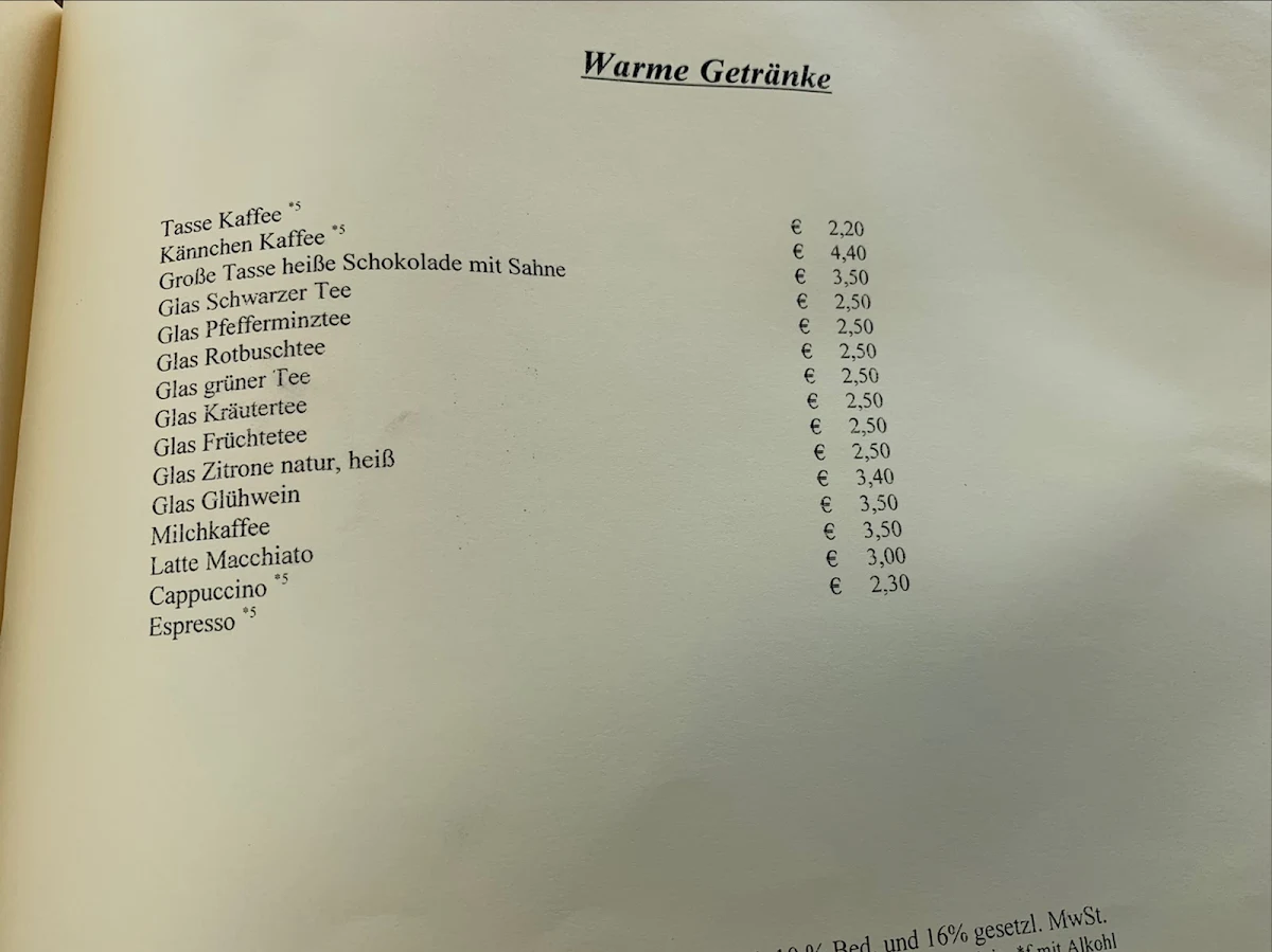 Speisekarte photo 5