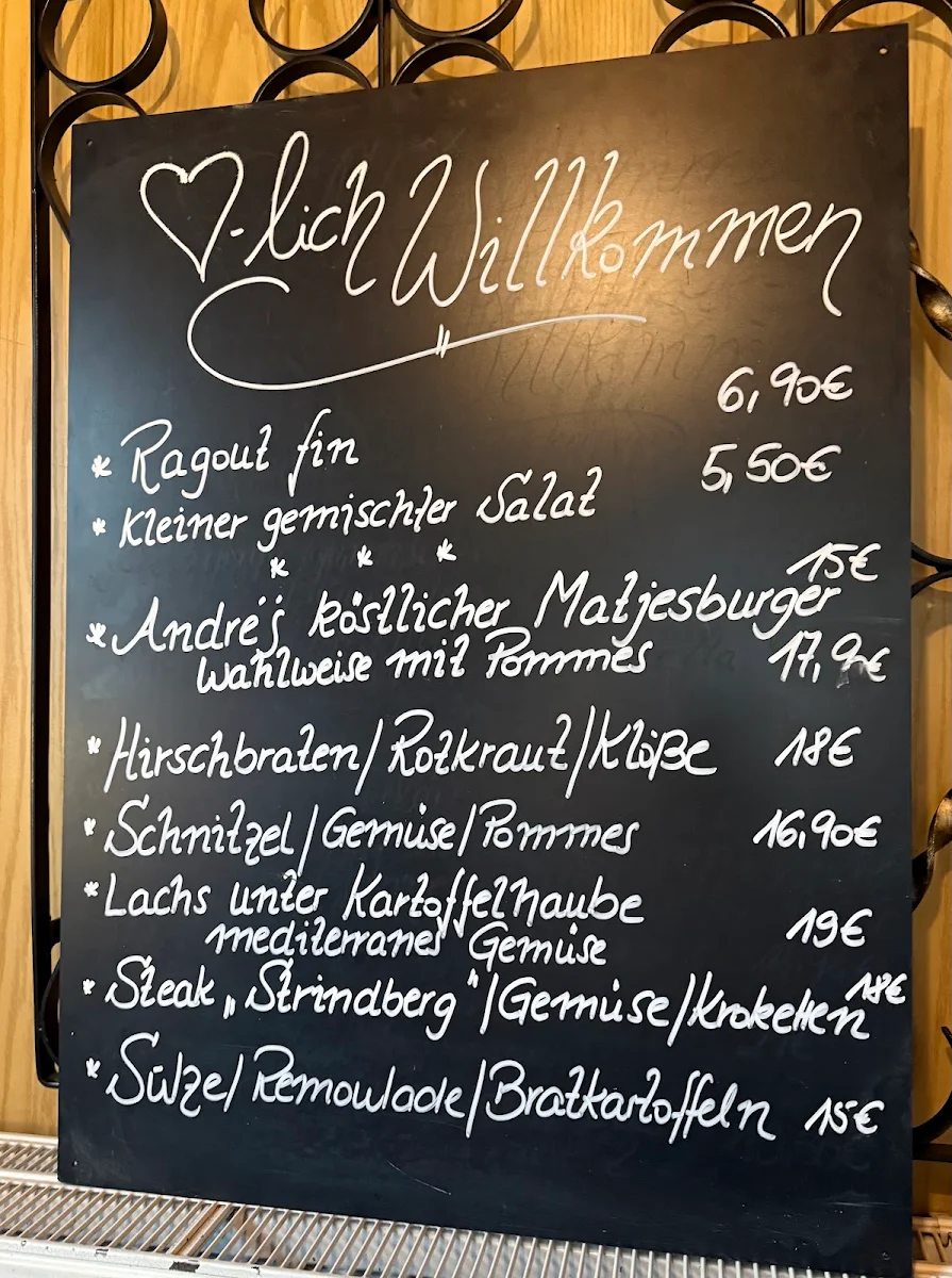 Speisekarte, Gasthaus Zur Schmiede