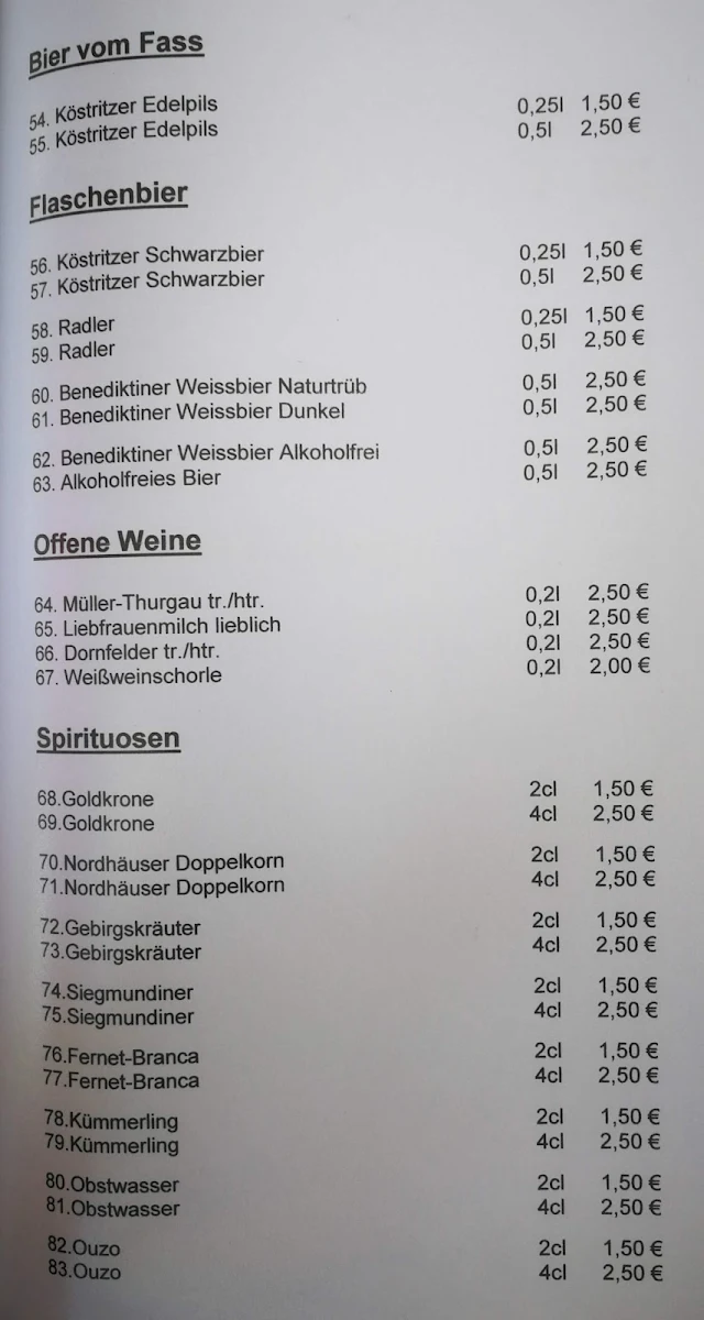 Speisekarte photo 2