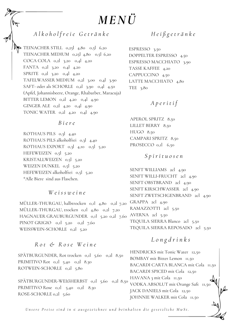 Speisekarte photo 1