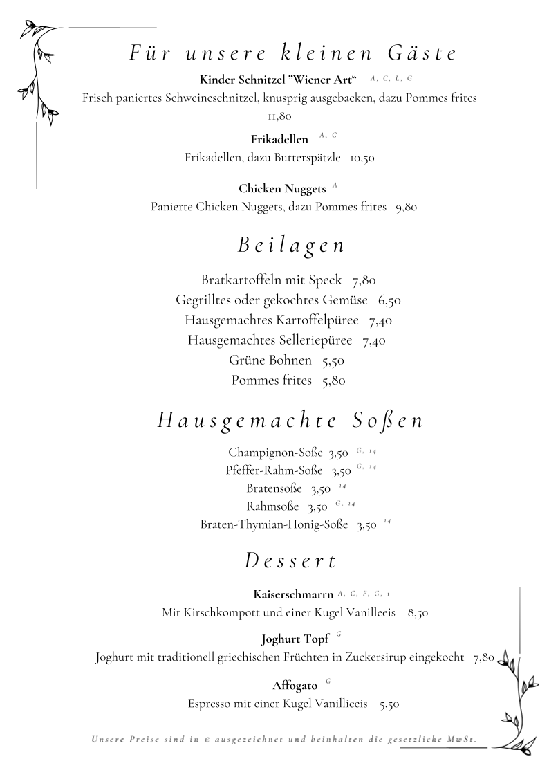 Speisekarte photo 2