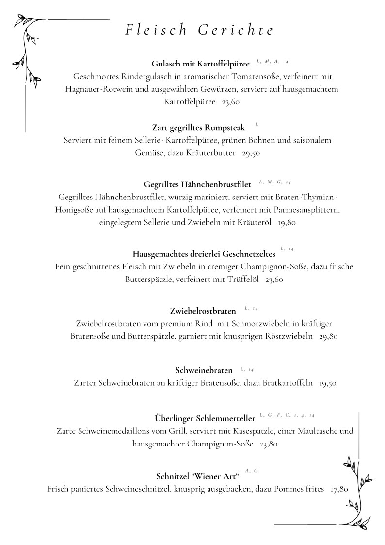 Speisekarte photo 5