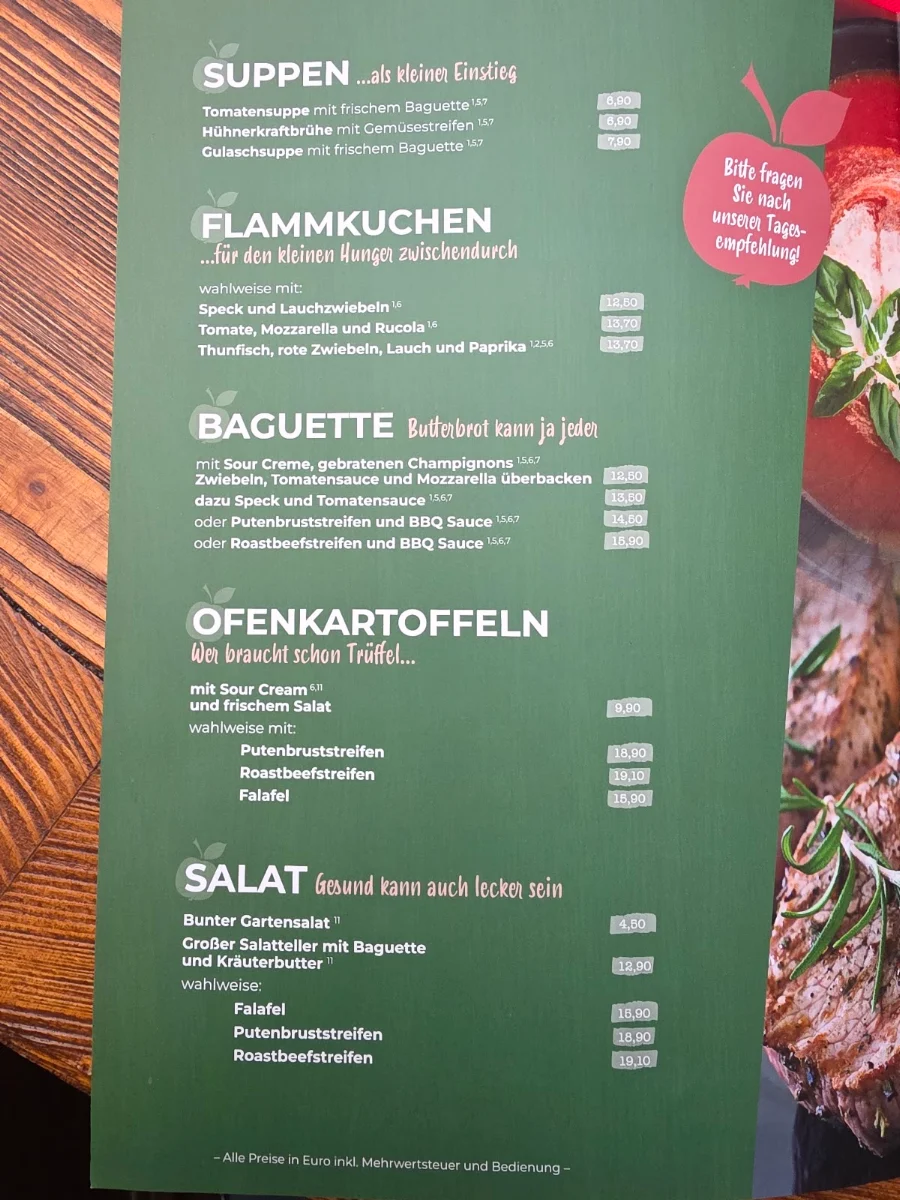 Speisekarte photo 1