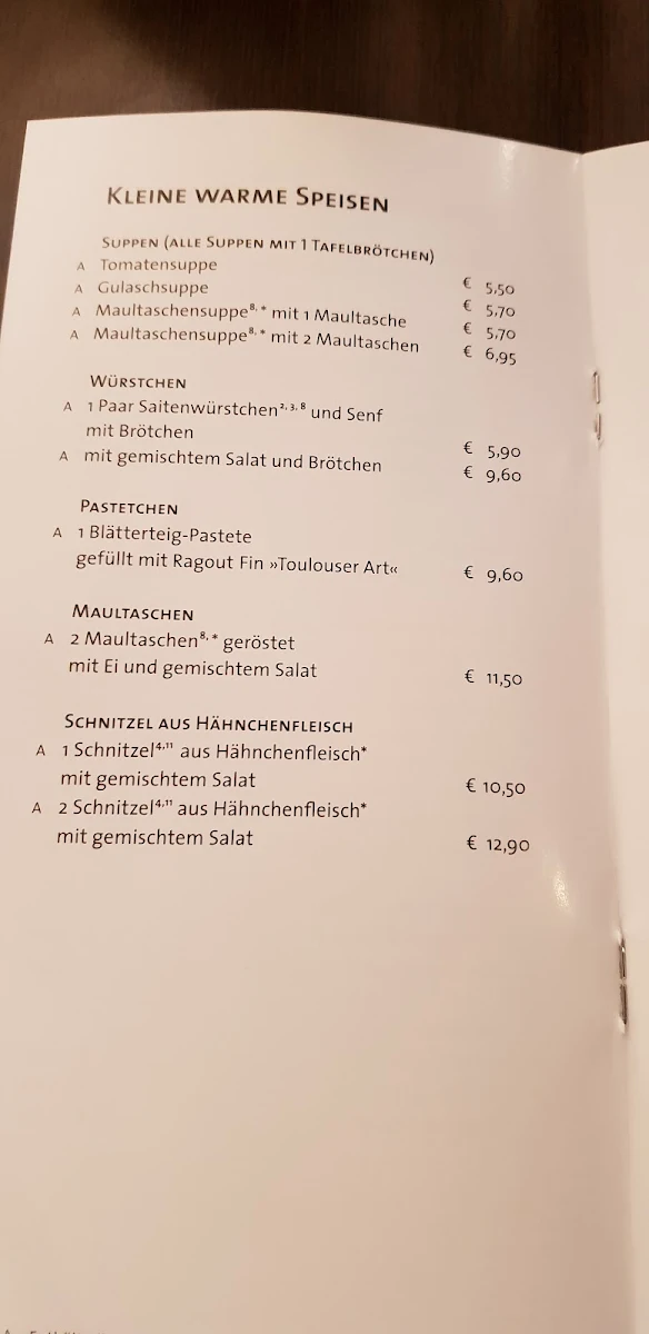 Speisekarte photo 5