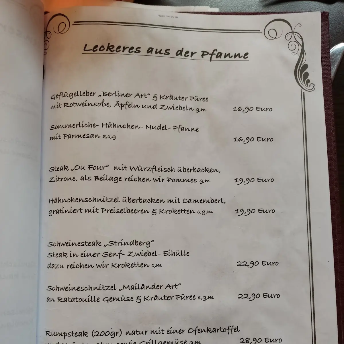 Speisekarte photo 5