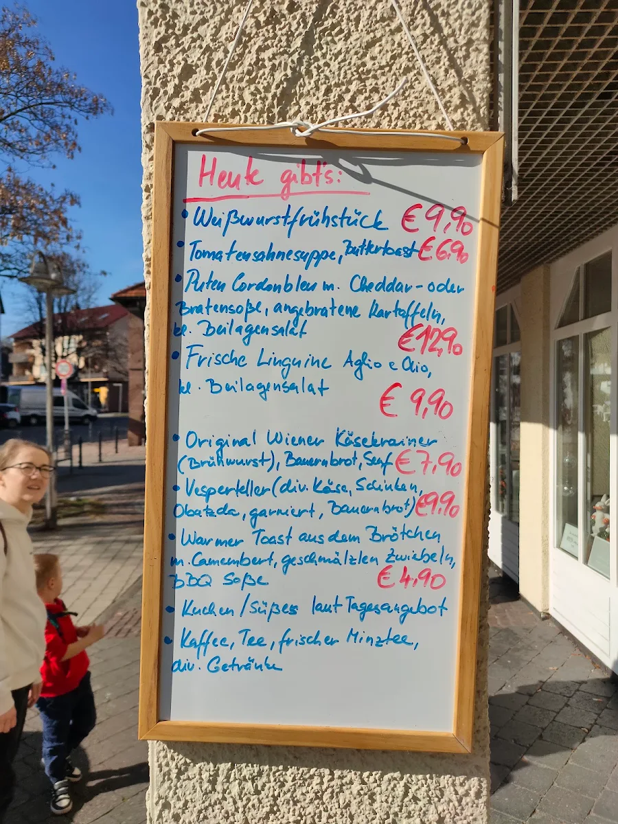 Speisekarte, Das verspielte Café