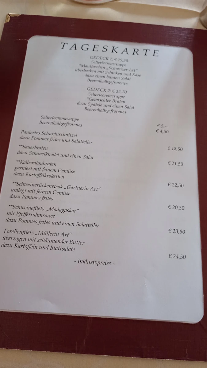 Speisekarte photo 1