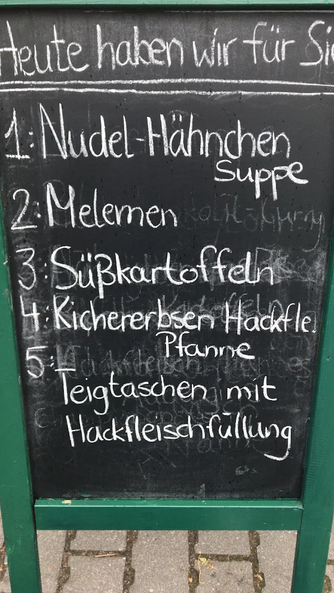 Speisekarte, Café des Schicksals