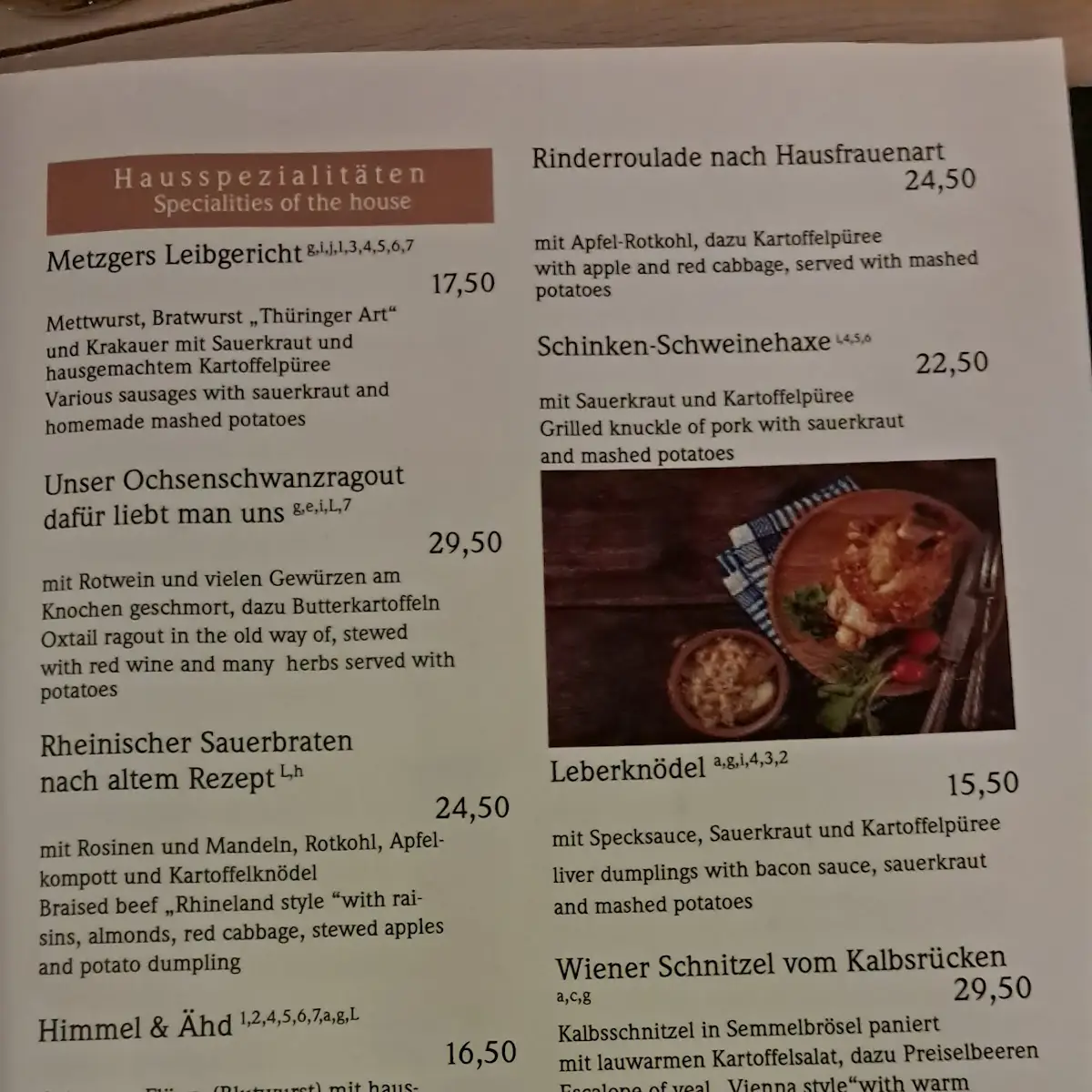 Speisekarte photo 3