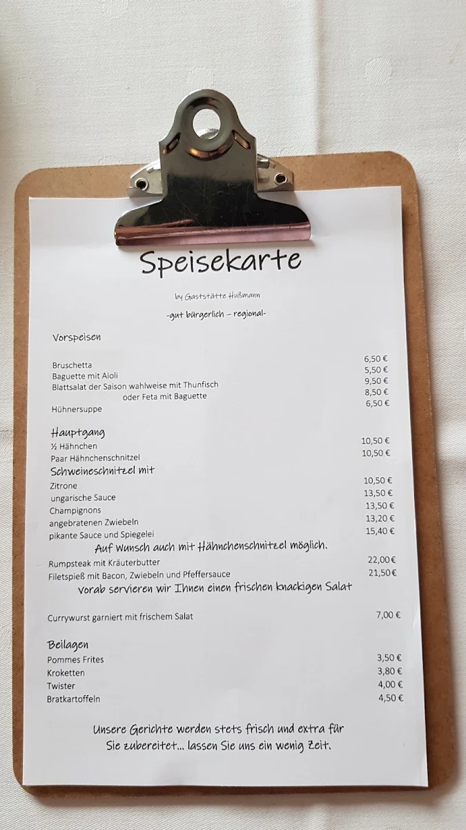 Speisekarte photo 1