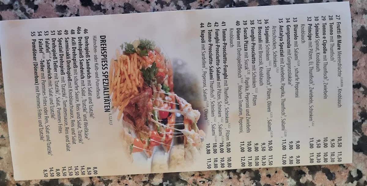 Speisekarte photo 2