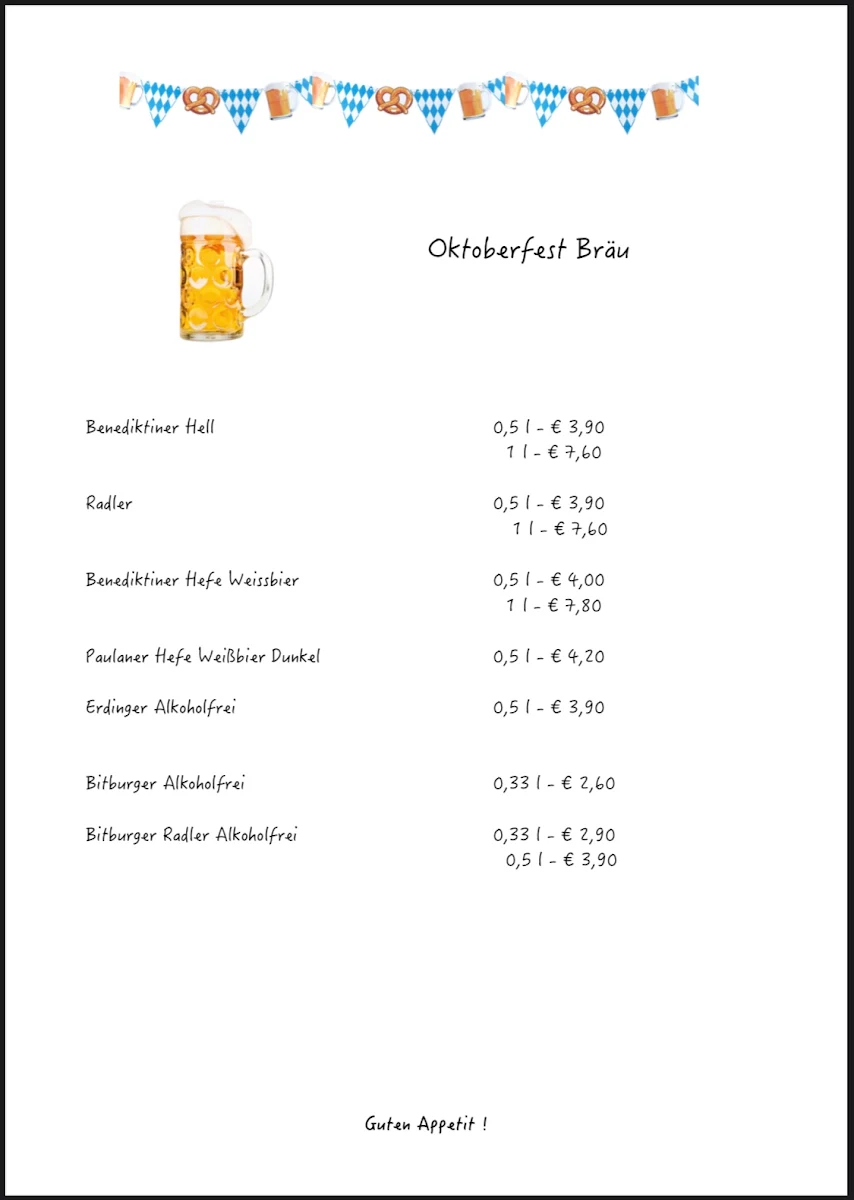 Speisekarte photo 2