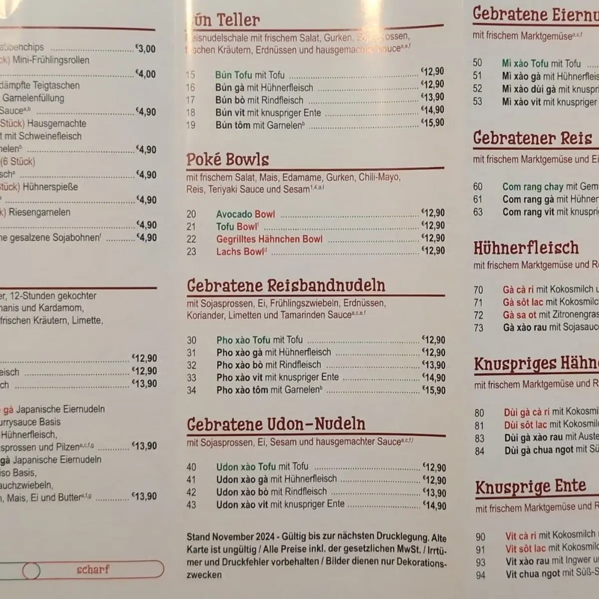 Speisekarte photo 5