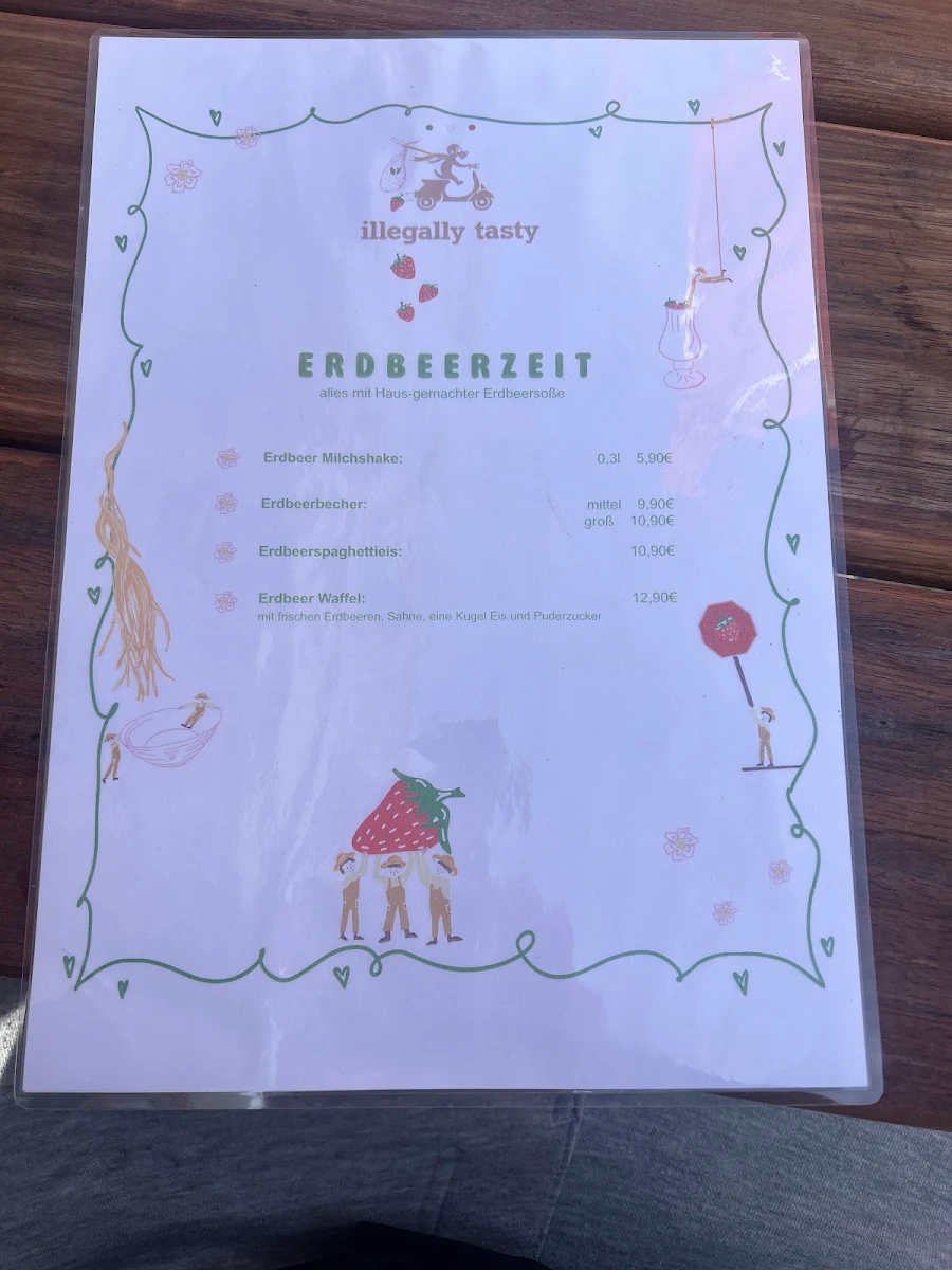 Speisekarte, illegally tasty