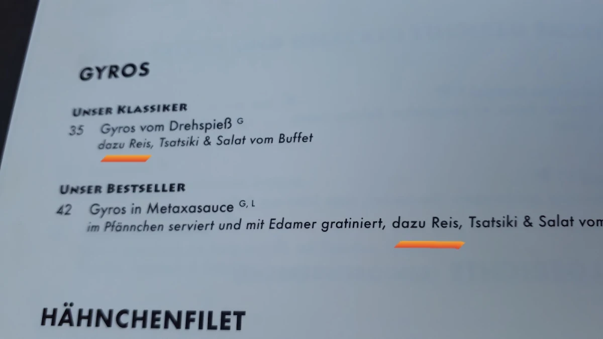 Speisekarte photo 4