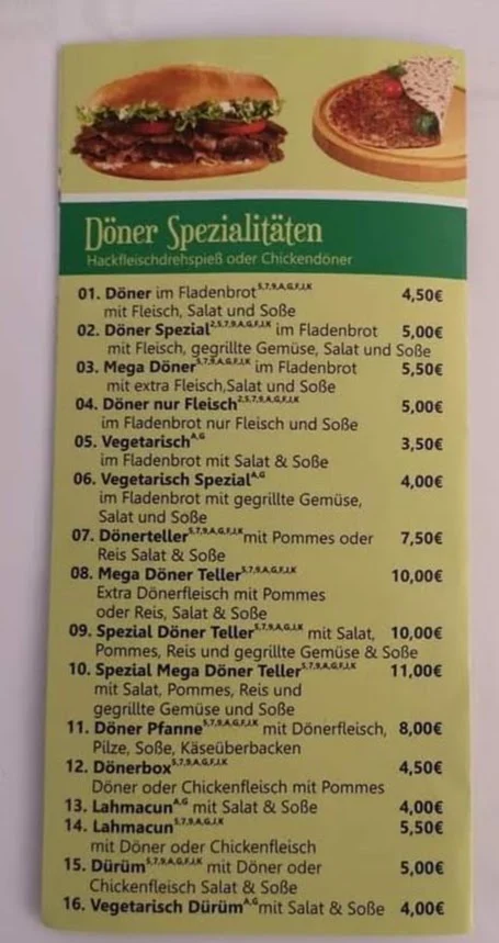 Speisekarte photo 4