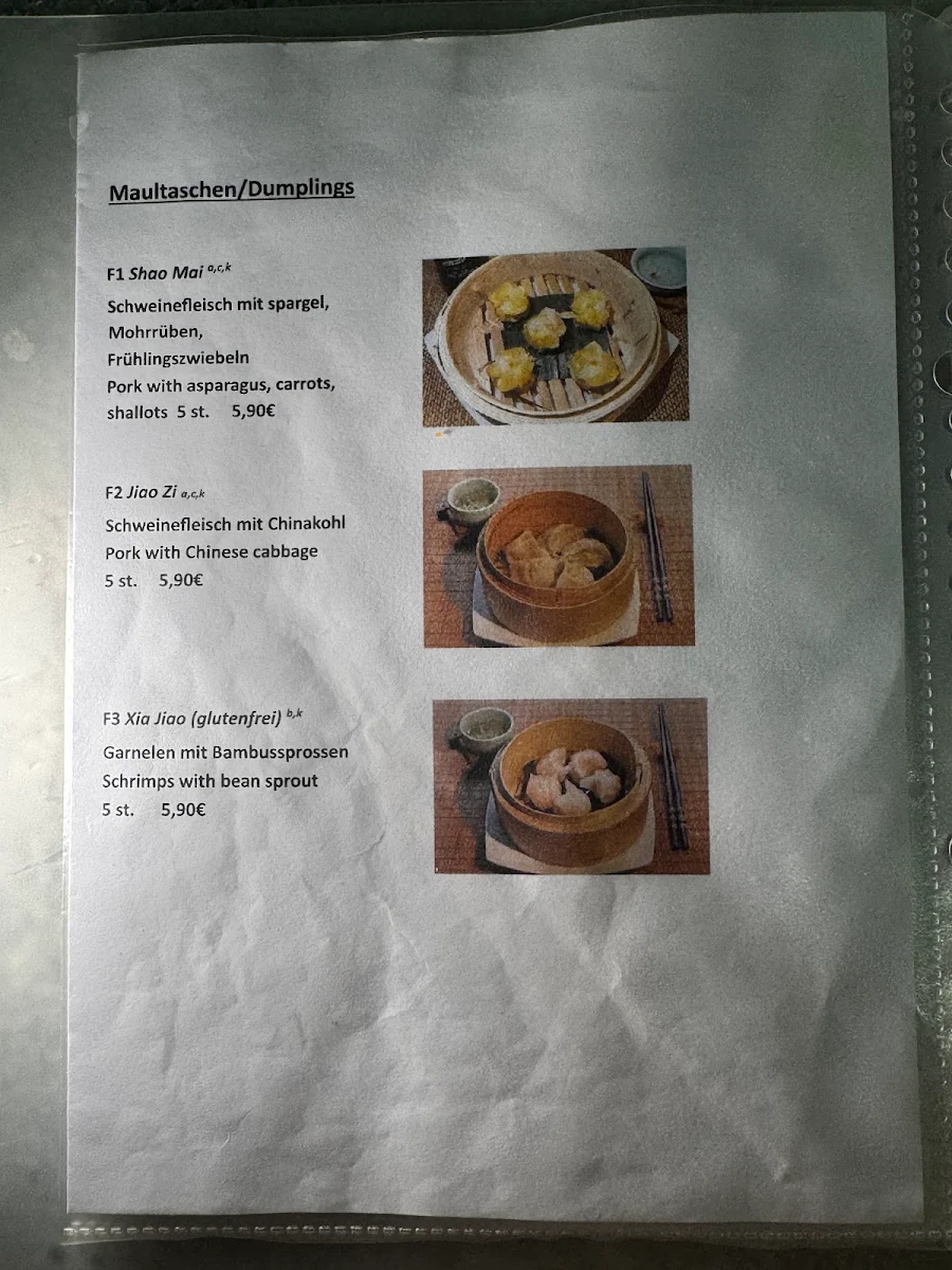 Speisekarte, Lecker Song