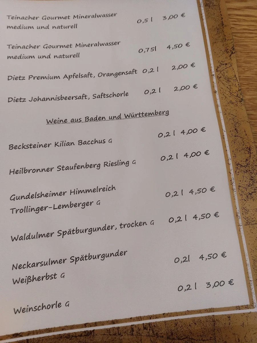 Speisekarte photo 1