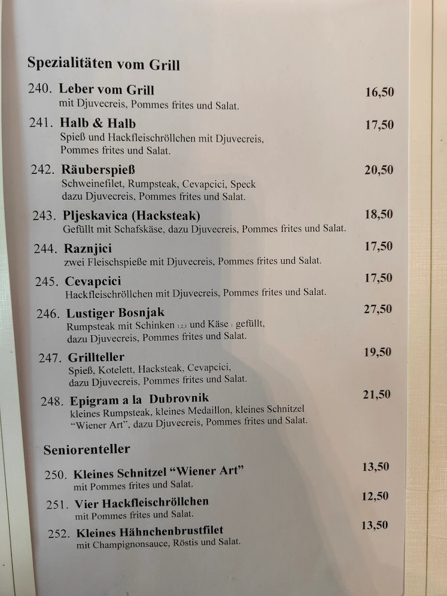 Speisekarte photo 2