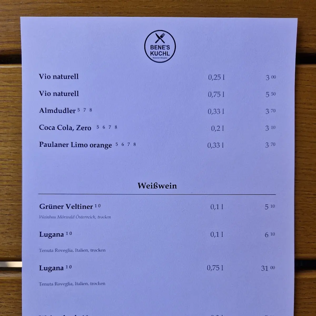 Speisekarte photo 3