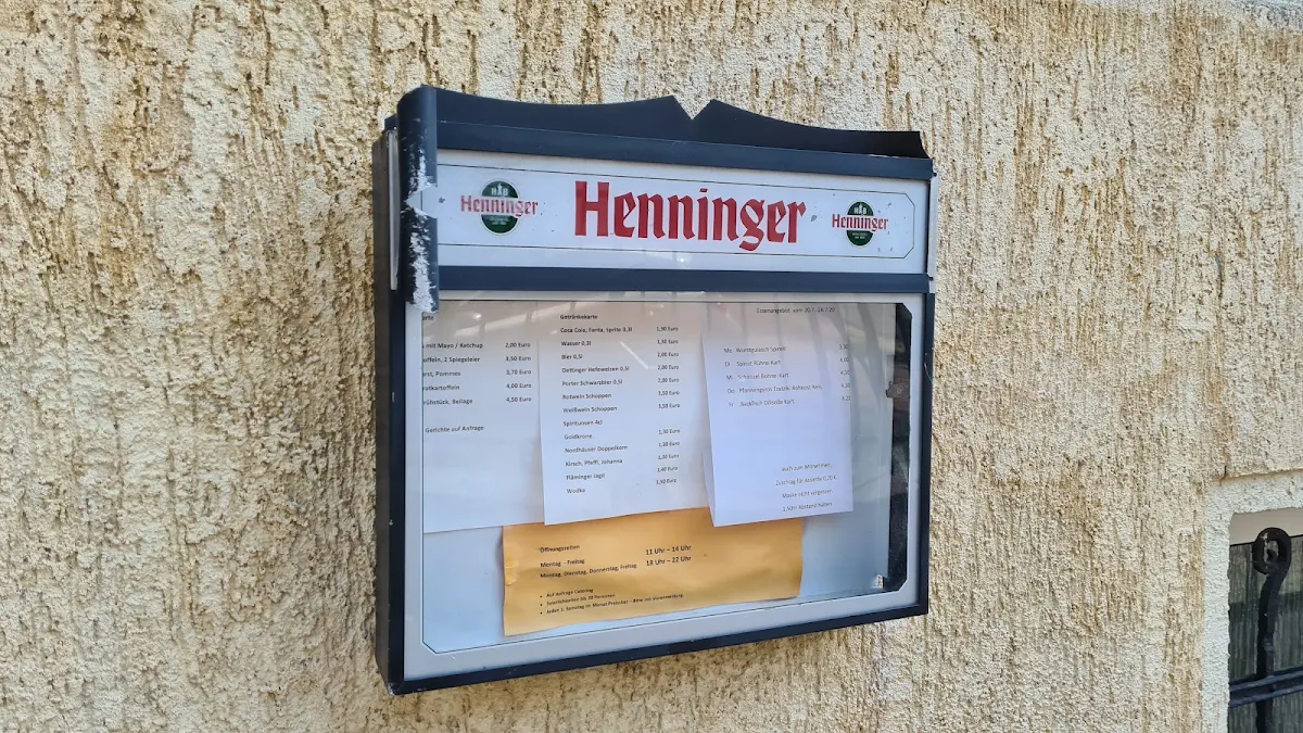 Speisekarte, Kellerklause