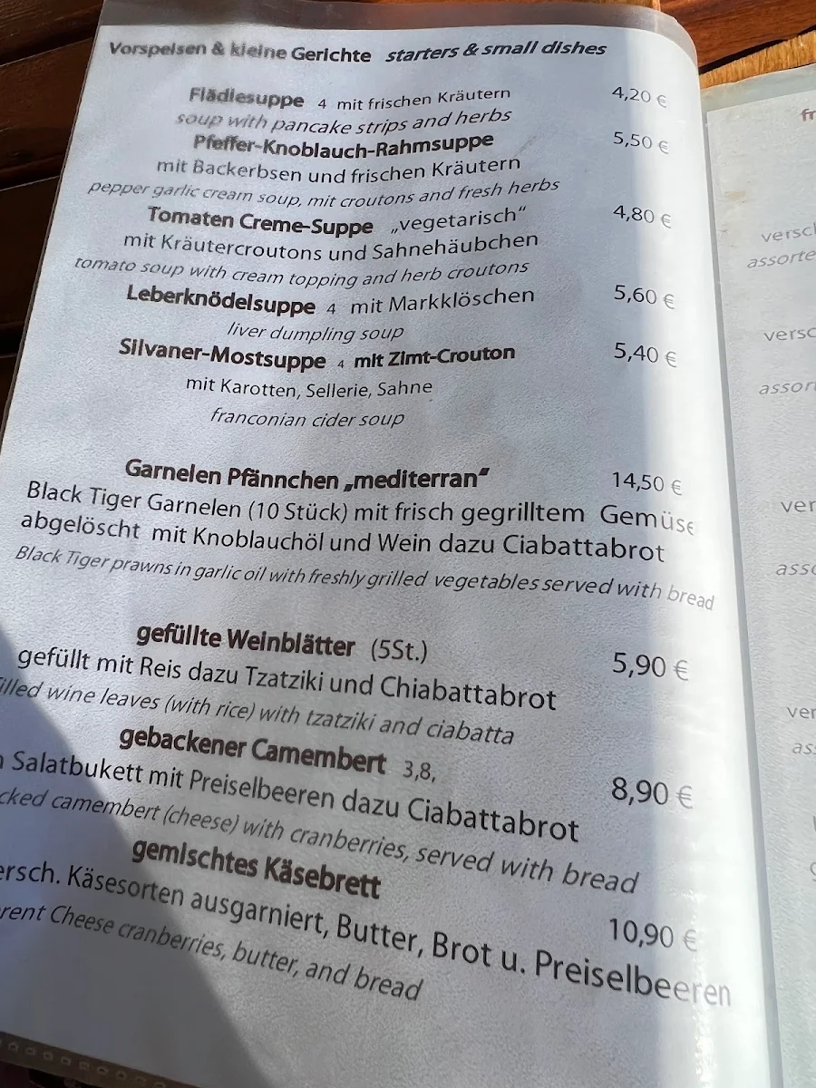 Speisekarte photo 3