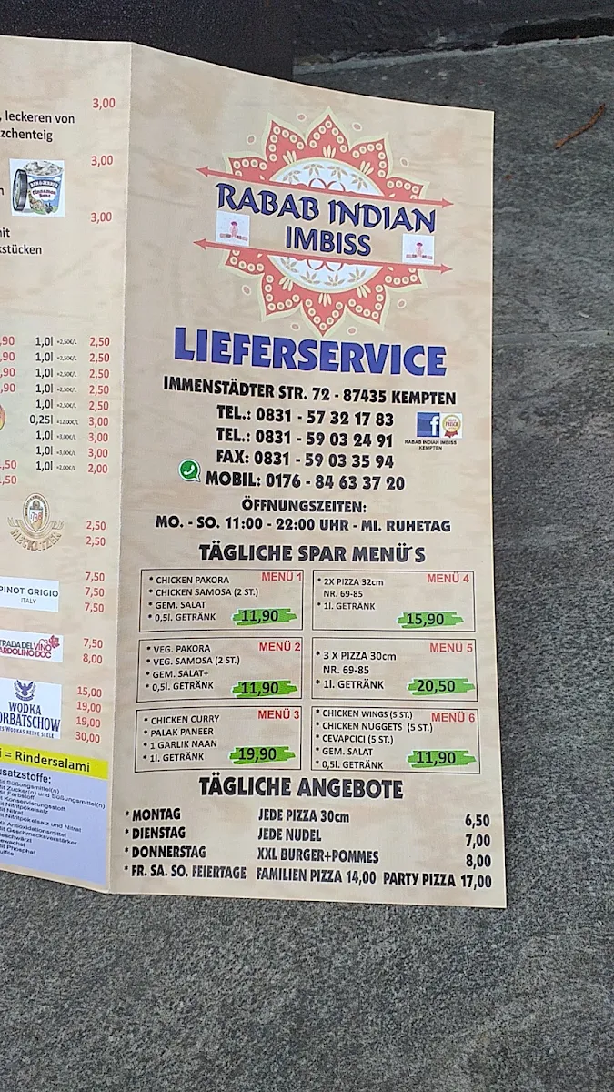 Speisekarte photo 2