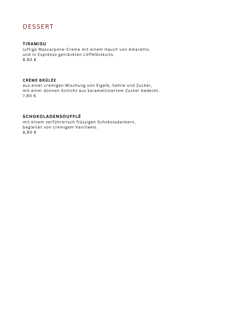 Speisekarte photo 9