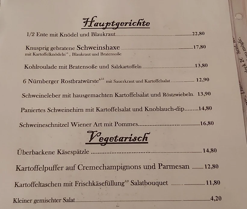 Speisekarte photo 6