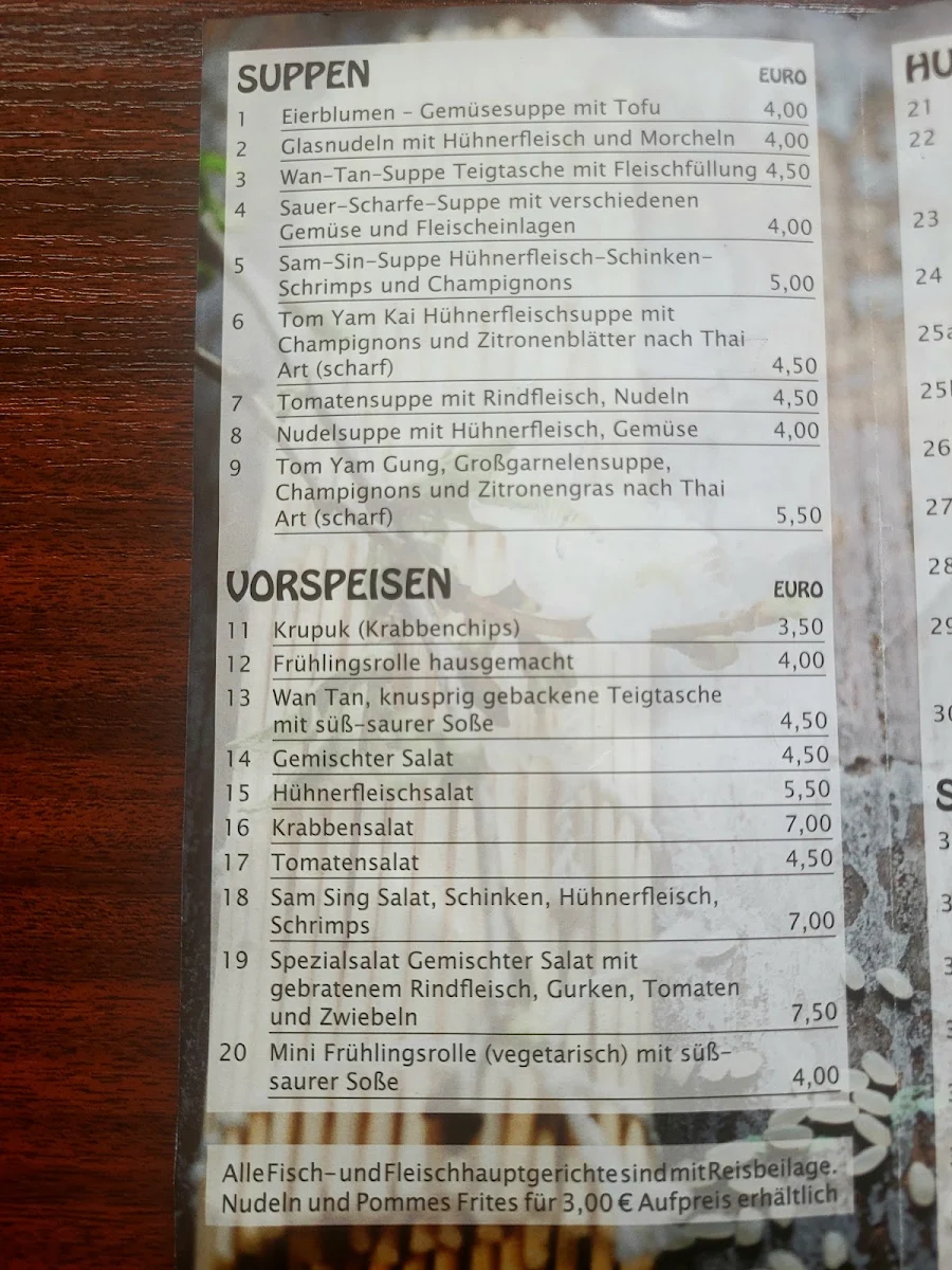 Speisekarte photo 1