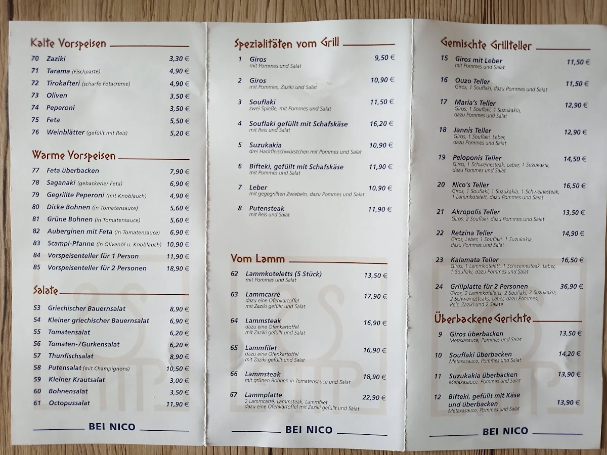 Speisekarte photo 2