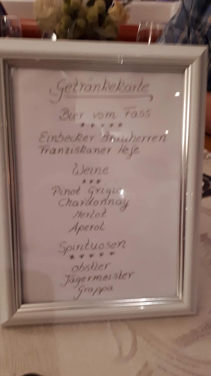 Speisekarte, Zucchero