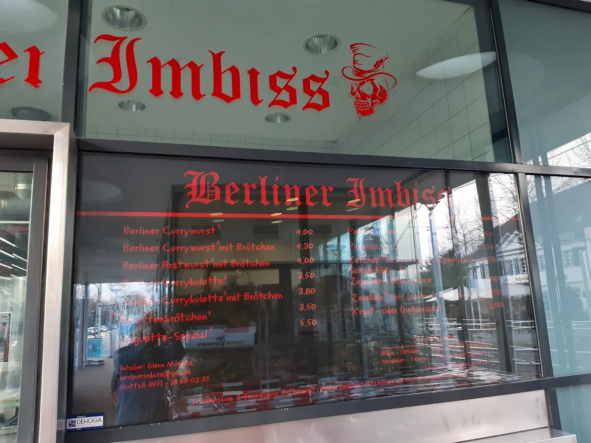 Speisekarte, Berliner Imbiss Klemensplatz