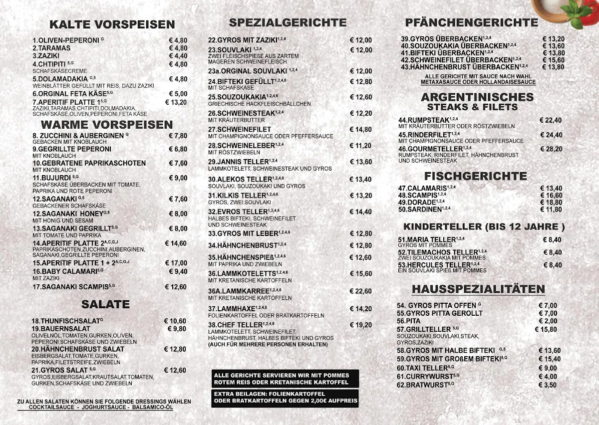 Speisekarte photo 1