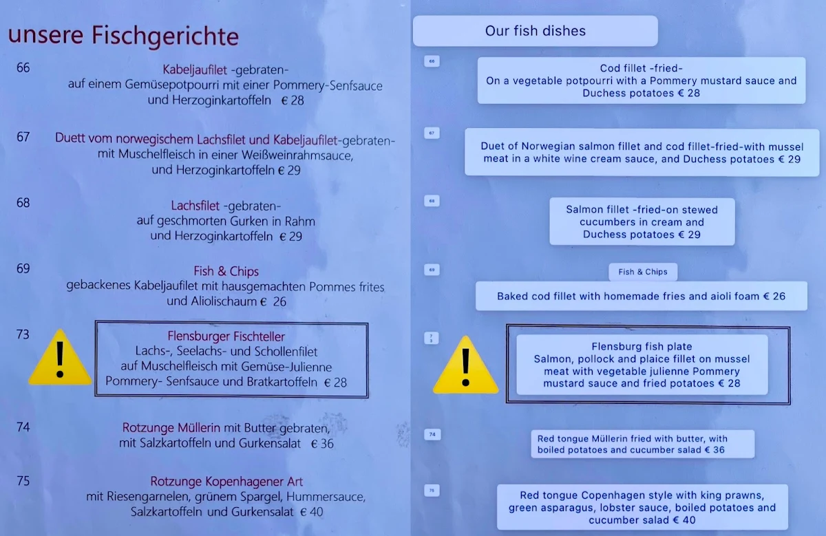 Speisekarte photo 1