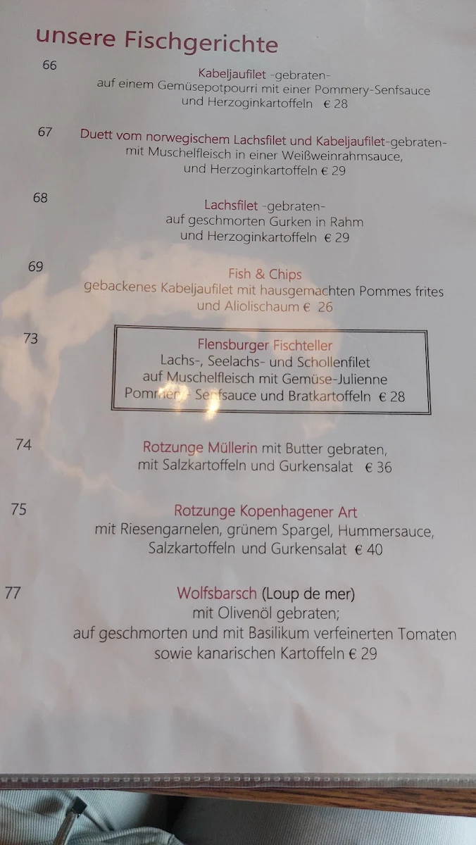 Speisekarte photo 2