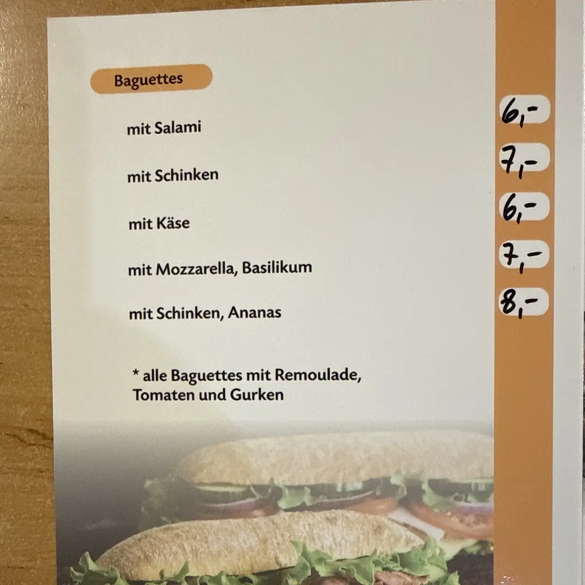 Speisekarte photo 5