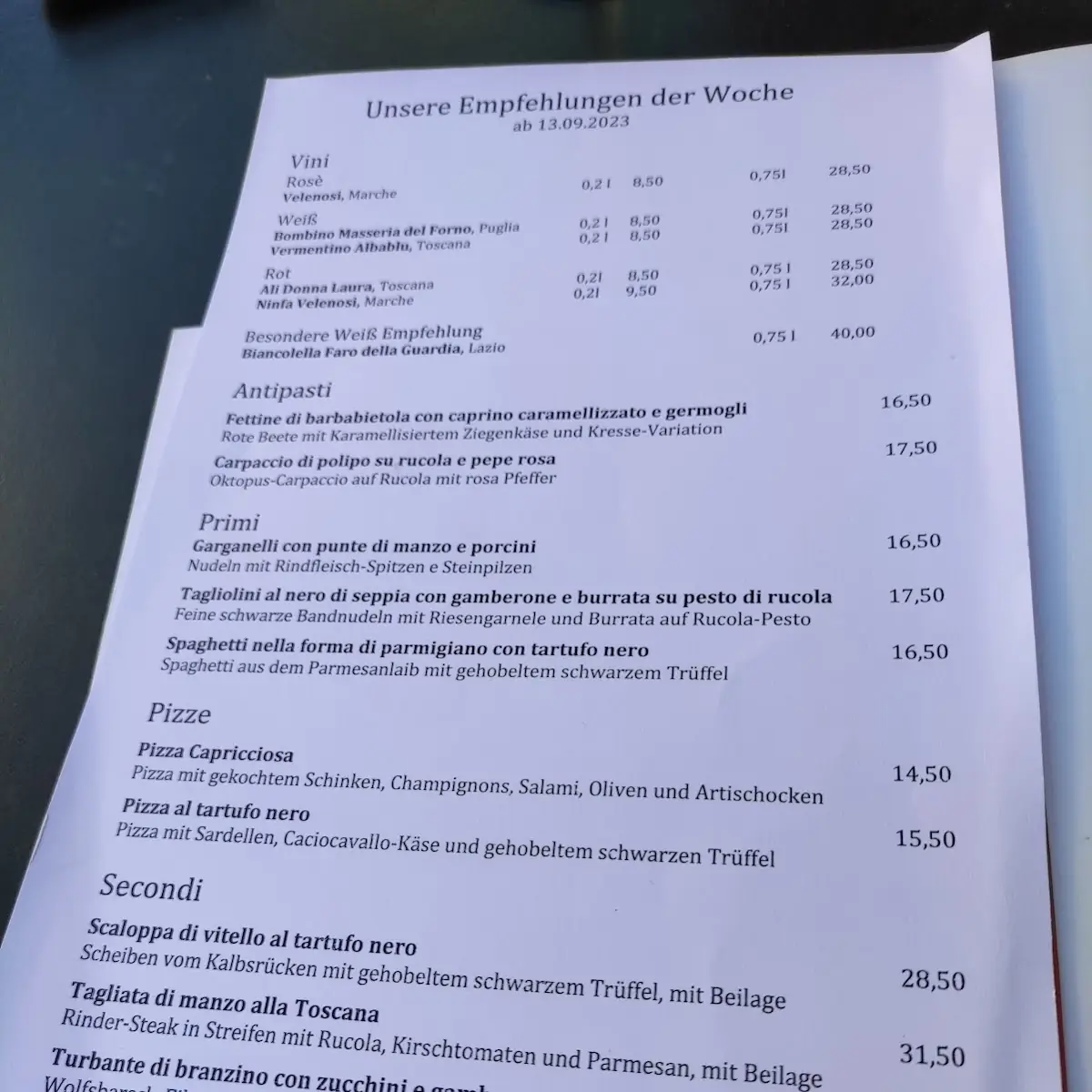 Speisekarte photo 8