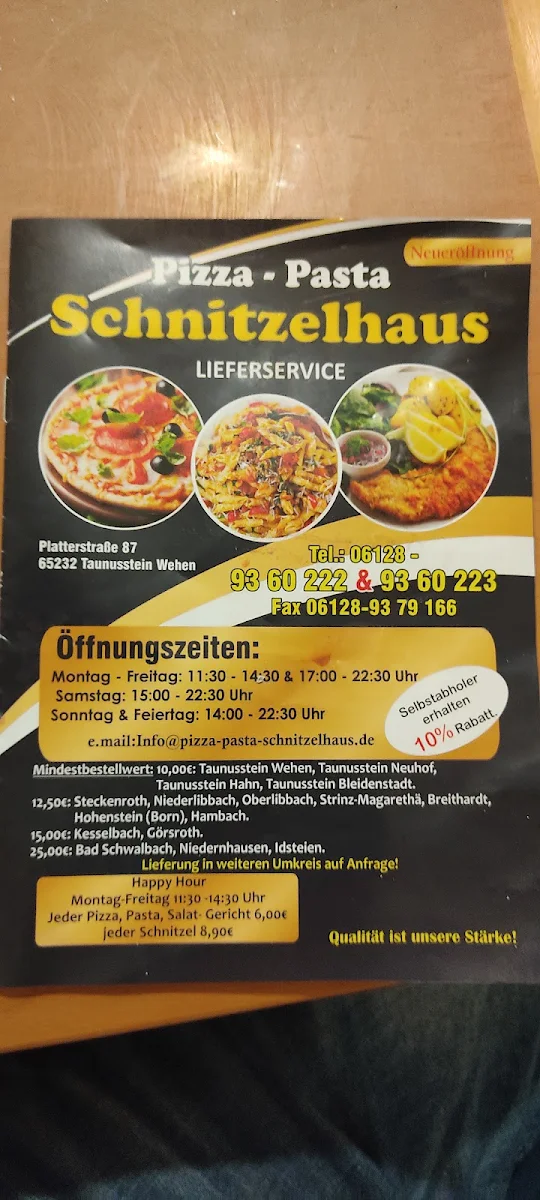 Speisekarte, Crispy Corner