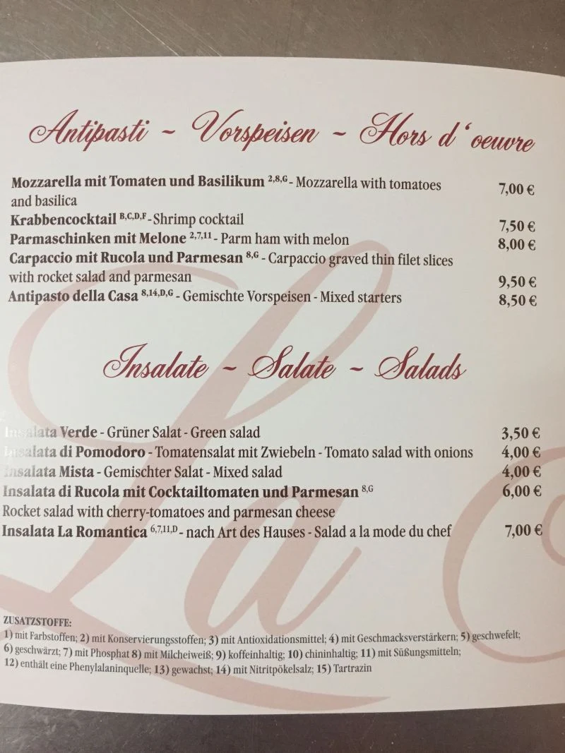 Speisekarte photo 4