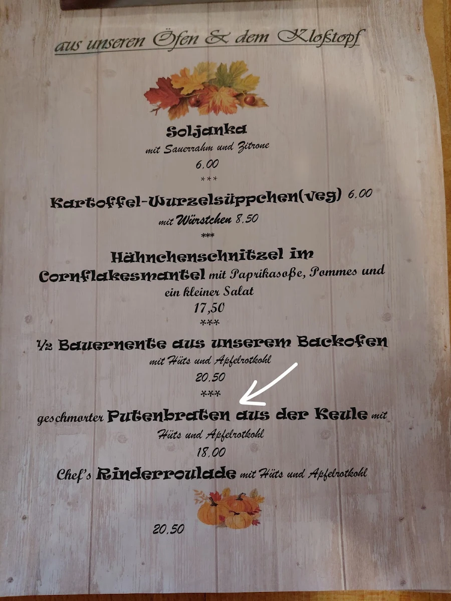 Speisekarte photo 2