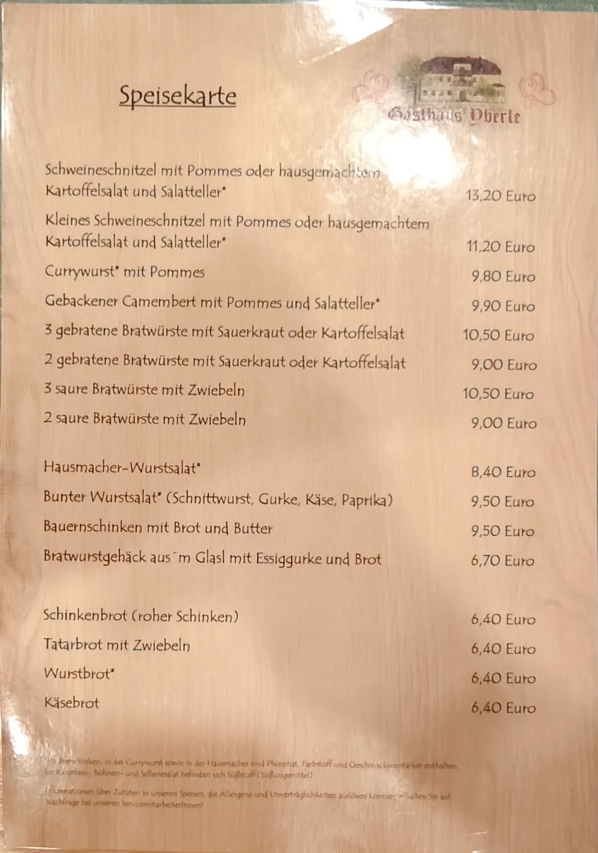 Speisekarte photo 4