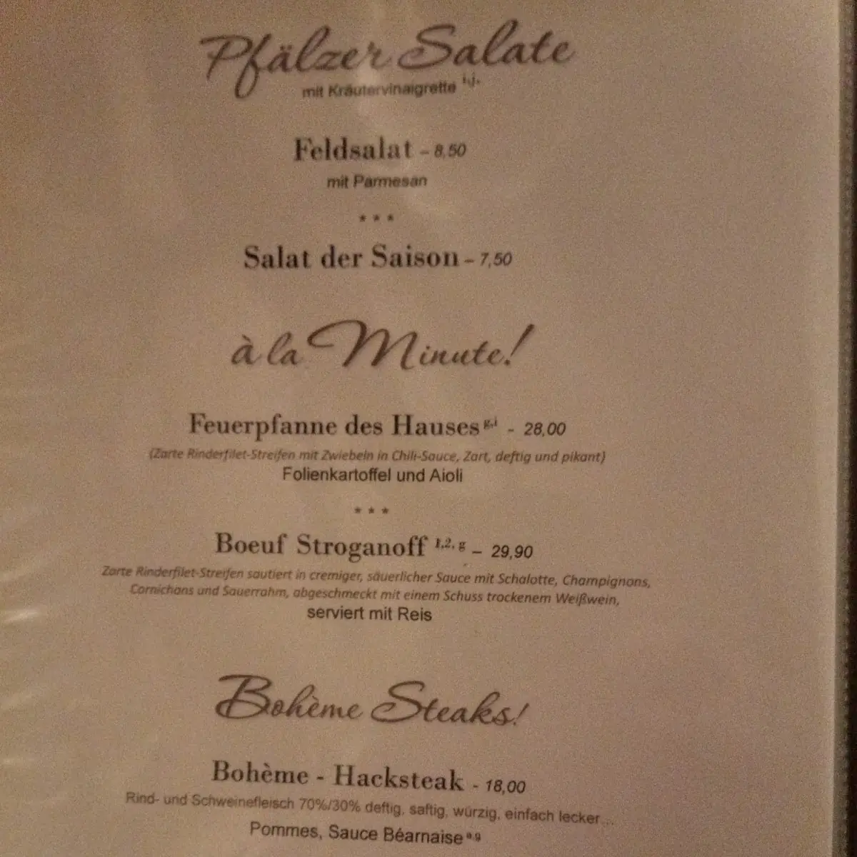 Speisekarte photo 5