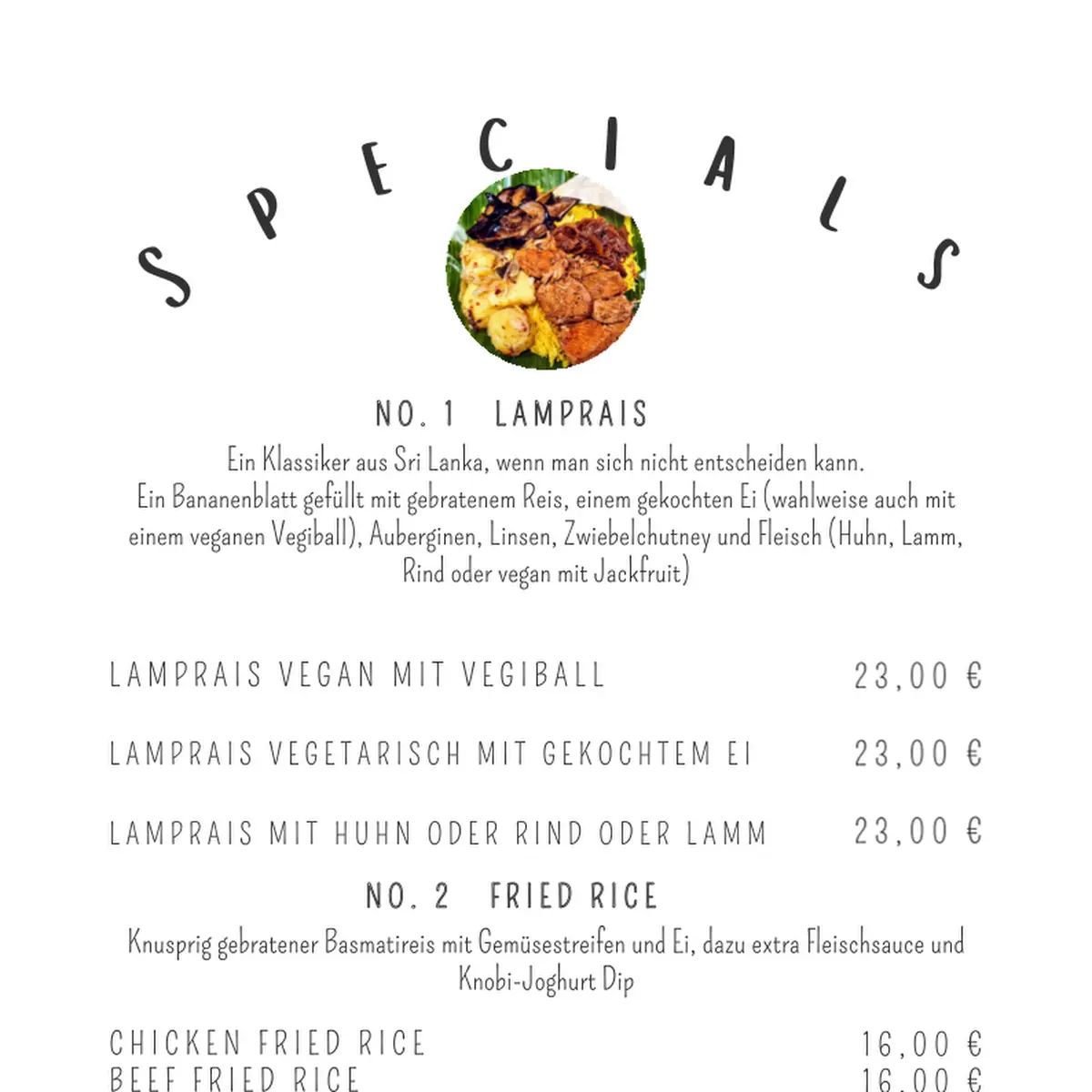Speisekarte photo 1