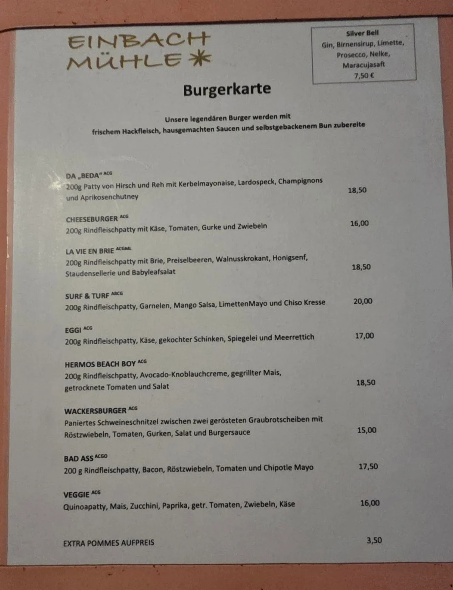Speisekarte photo 2