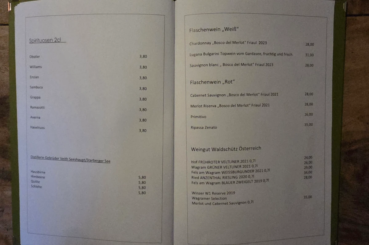 Speisekarte photo 6
