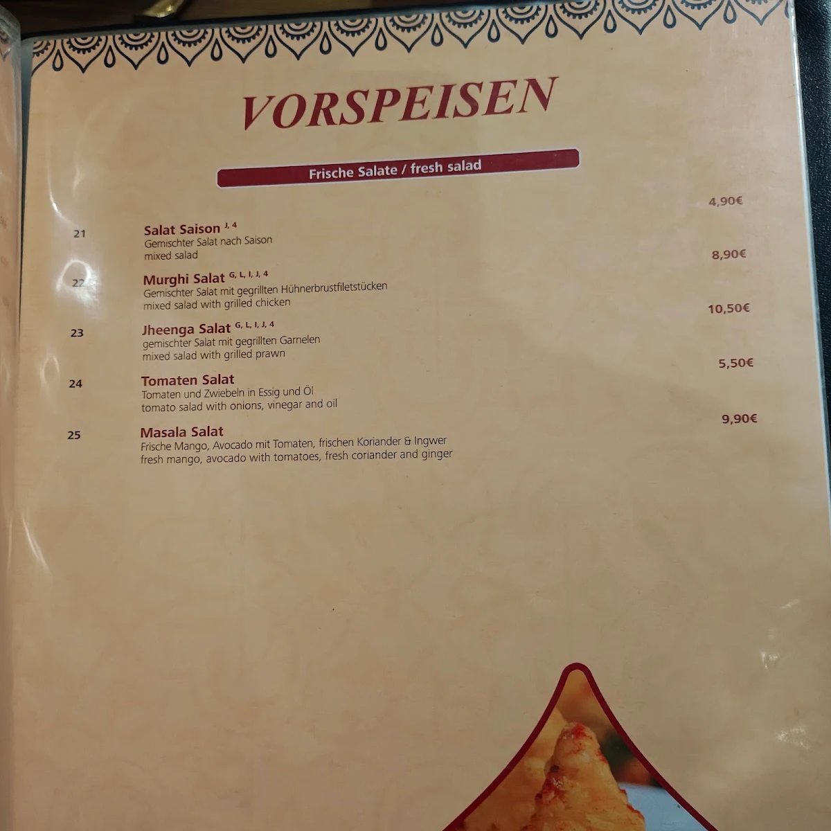 Speisekarte photo 2